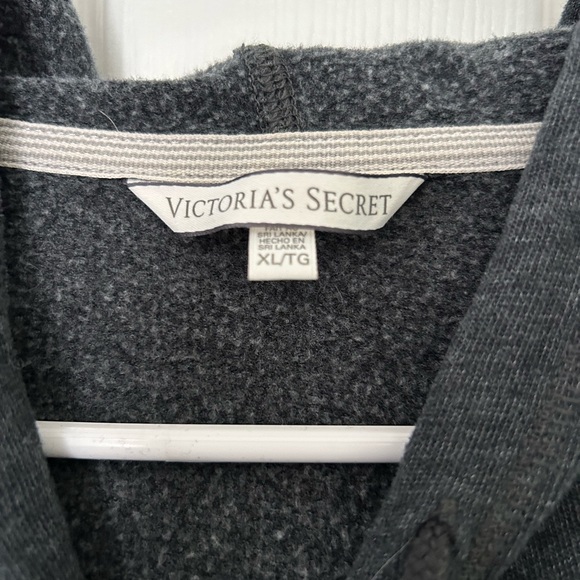 🪽 Victoria’s Secret Charcoal Hoodie with Sequin Angel Wings - Picture 2 of 3